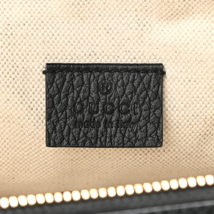 Gucci Grained Calfskin Sylvie Web Kingsnake Small Camera Bag Black Multicolor 6 of 12