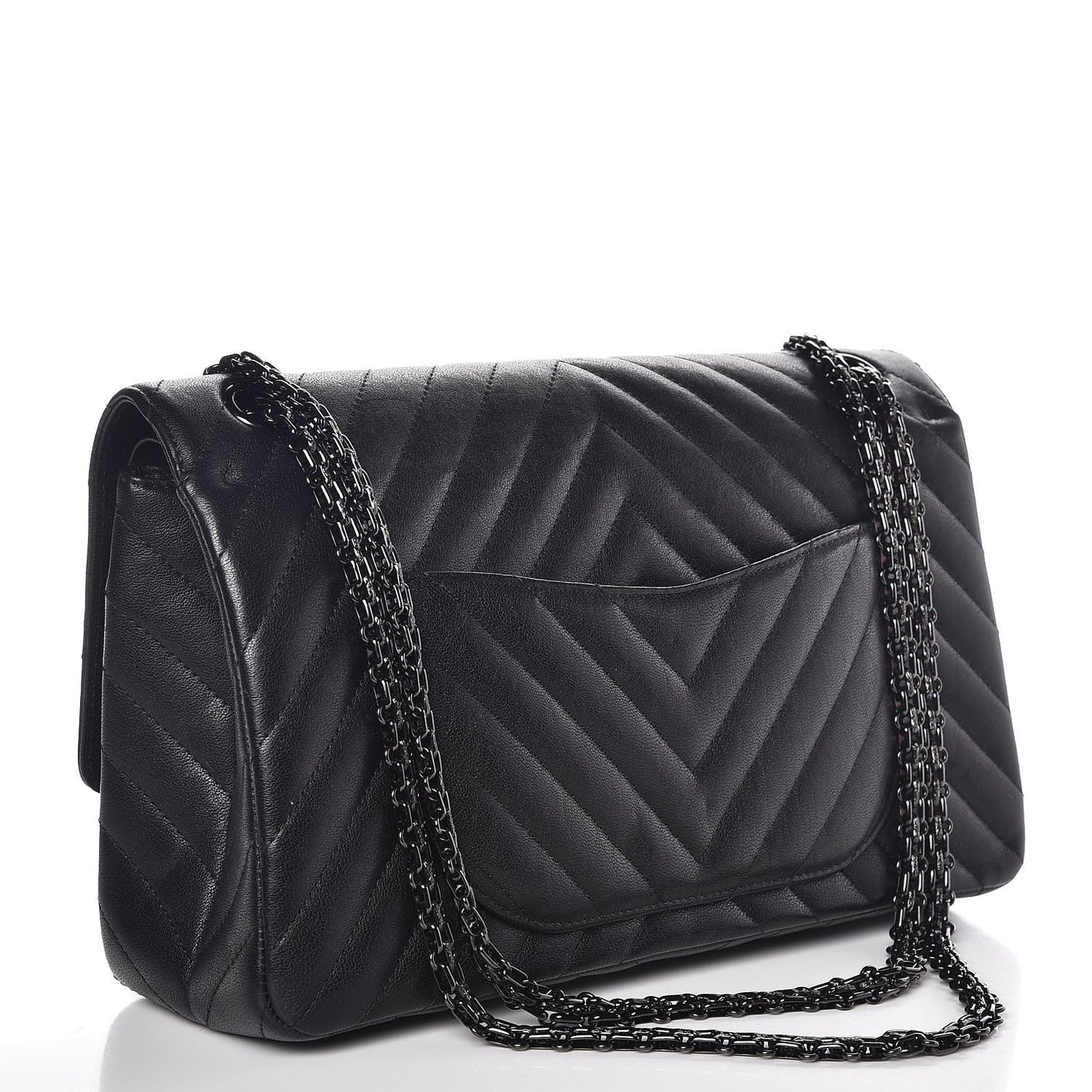 Sheepskin Chevron Quilted 2.55 Reissue 226 Flap So Black