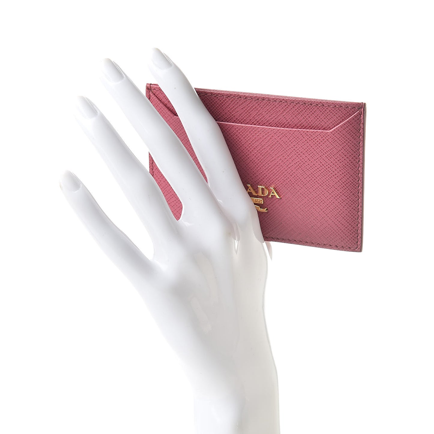 Saffiano Metal Card Case Bruyere