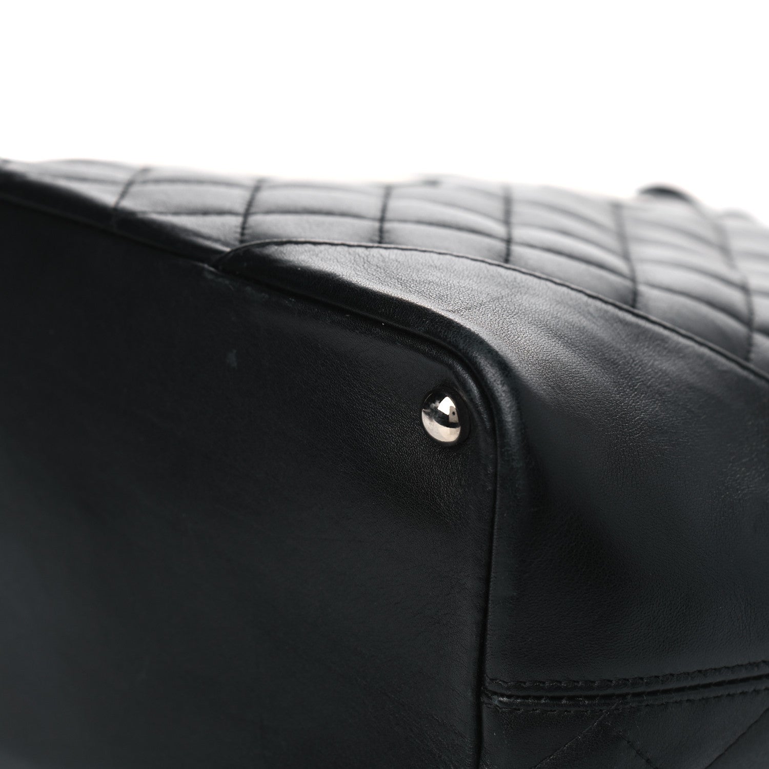 Chanel Calfskin Quilted Medium Cambon Tote Black White 6 of 8