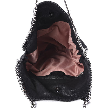 Stella McCartney Shaggy Deer Falabella Fold Over Tote Black 6 of 11