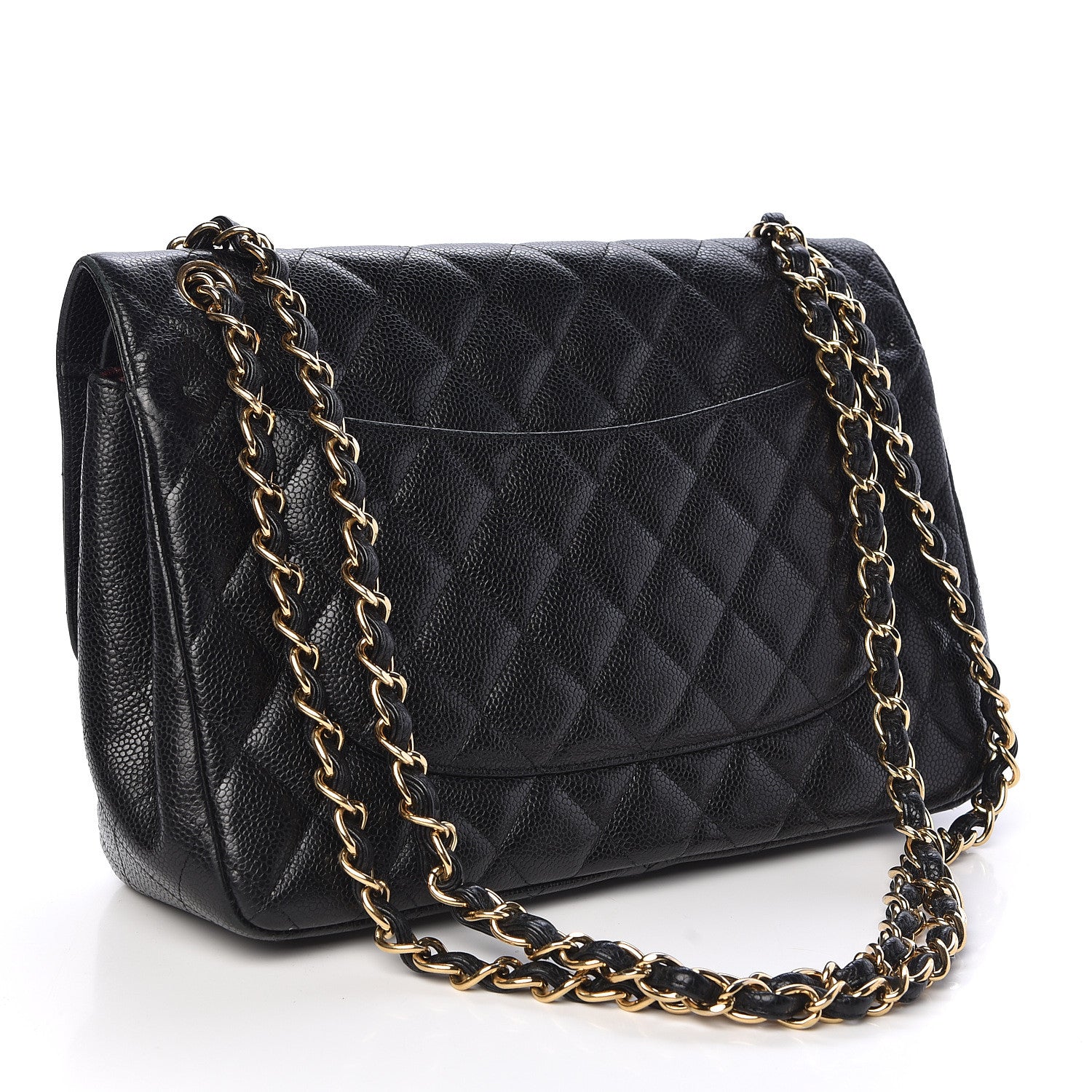Chanel Caviar Quilted Jumbo Double Flap Black 3 of 14