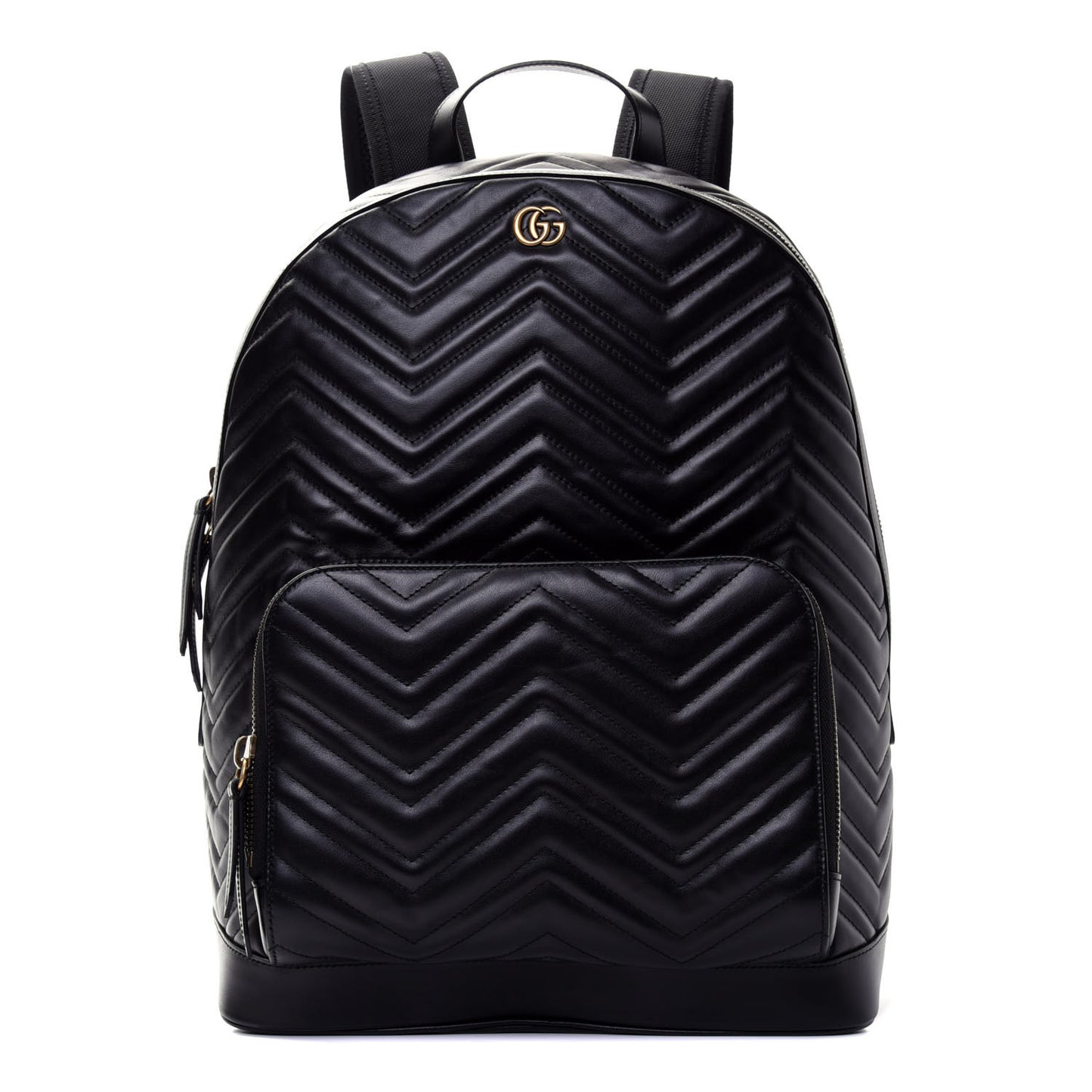 Calfskin Matelasse GG Marmont Day Backpack Black