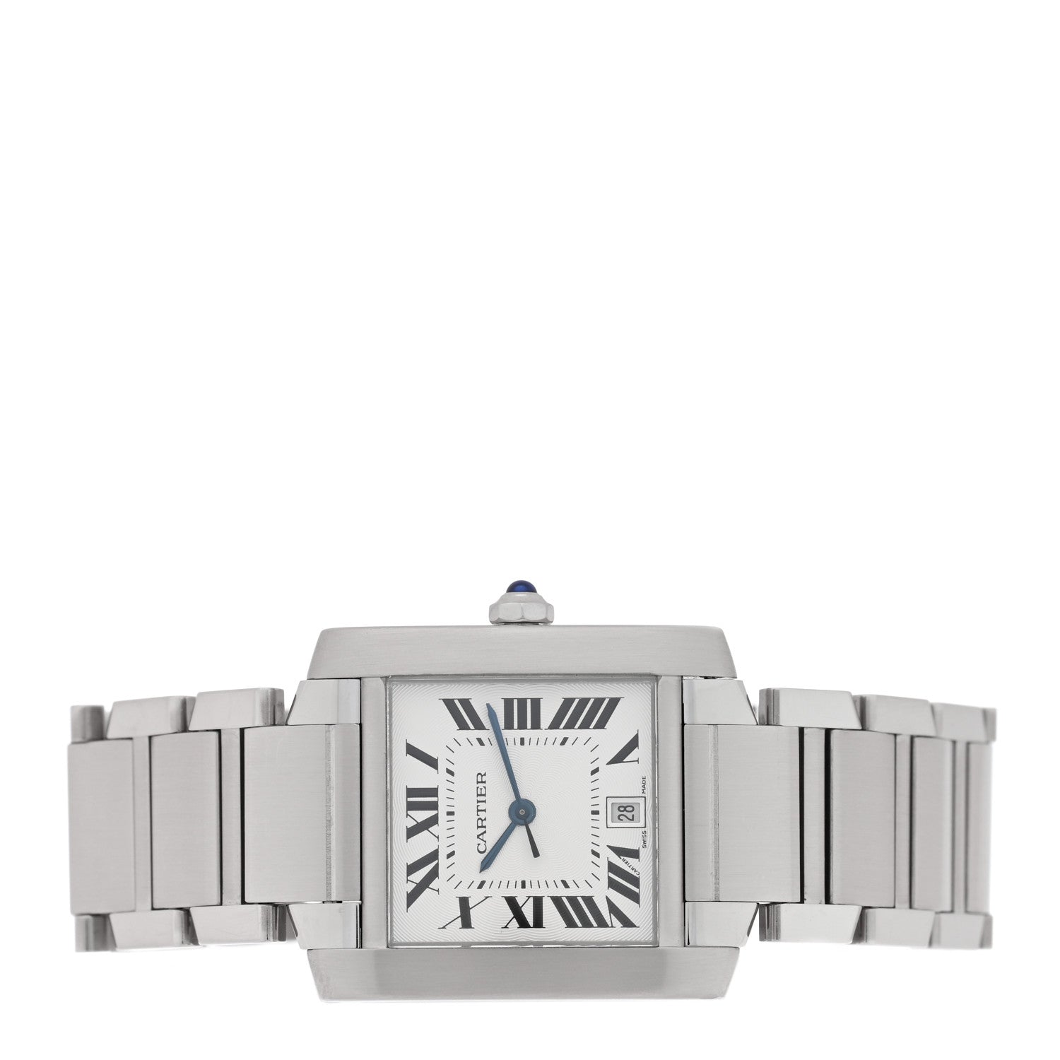 Cartier Stainless Steel 28mm Tank Francaise Automatic Watch 2 of 5