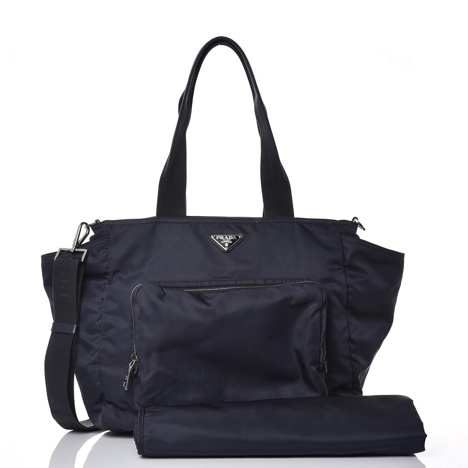 Prada Nylon Vela Baby Bag Blue 12 of 12