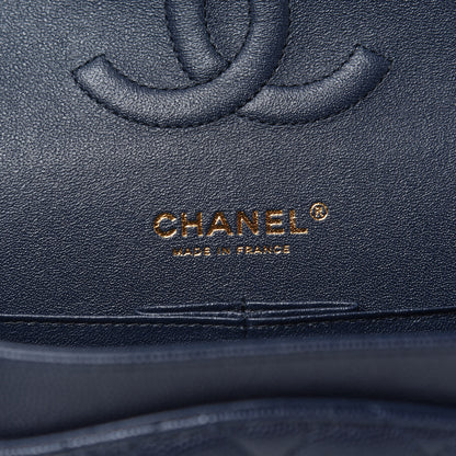 Chanel Caviar Quilted Medium Double Flap Navy 6 of 11