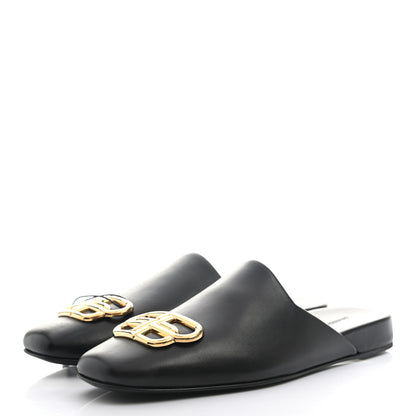 Balenciaga Smooth Calfskin Cozy BB Flat Carrera Mules 35 Black 3 of 8
