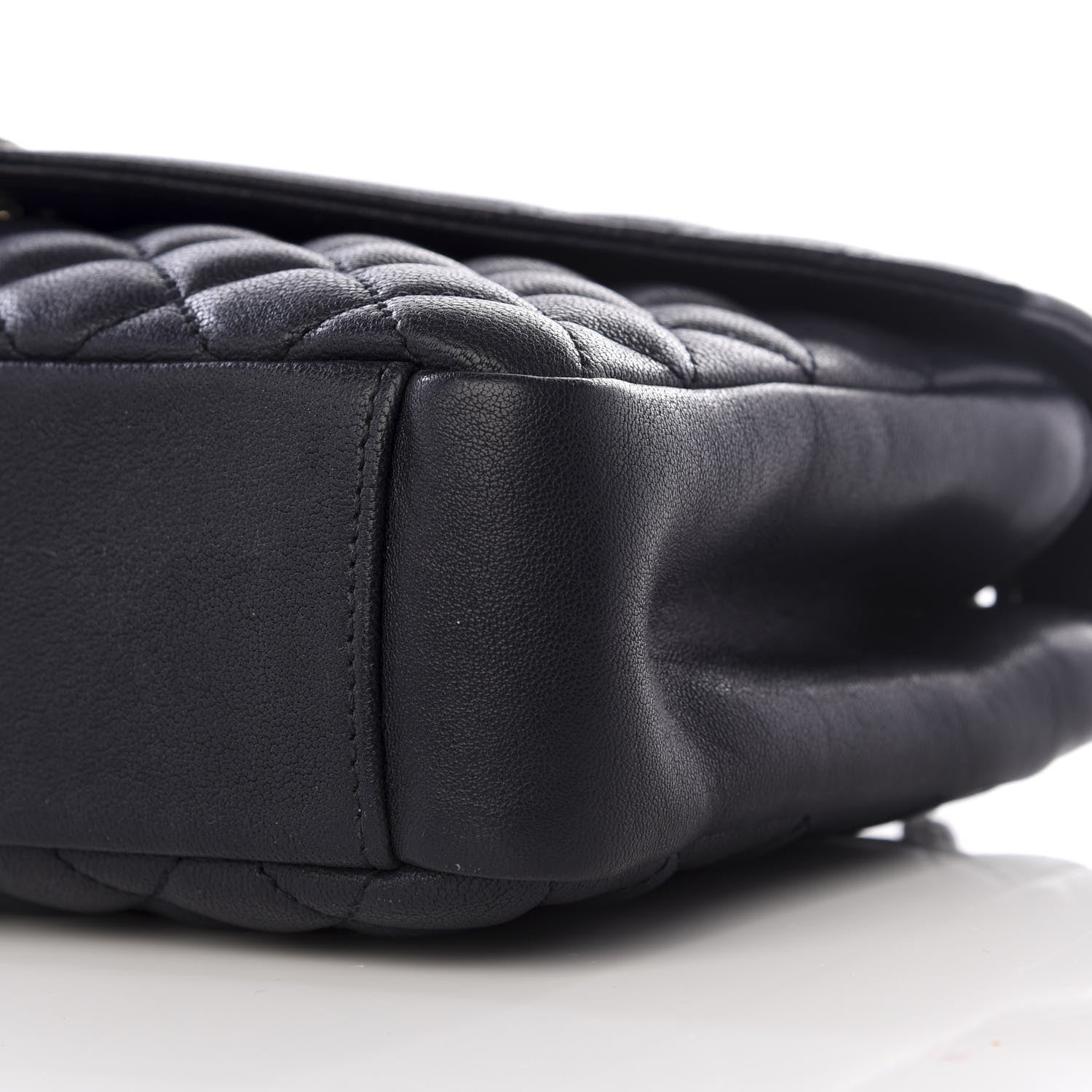 Saint Laurent Sheepskin Tri-Quilt Monogram Medium Soft Envelope Bag Deep Marine 6 of 8