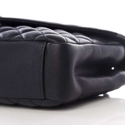Saint Laurent Sheepskin Tri-Quilt Monogram Medium Soft Envelope Bag Deep Marine 6 of 8