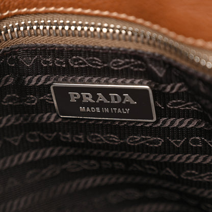 Prada Vitello Daino Shoulder Bag Nocciolo 7 of 10