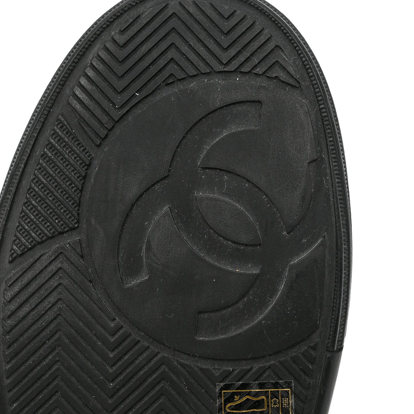Calfskin Womens Logo Sneakers 37.5 White Black