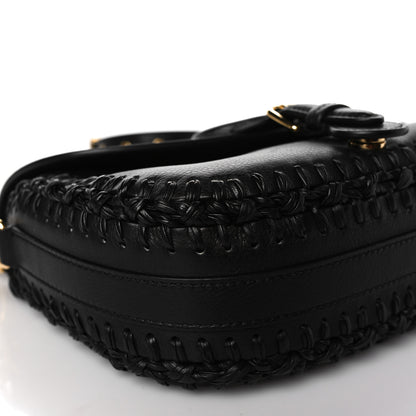 Christian Dior Grained Calfskin Medium Whipstitched Bobby Bag Black 8 of 9