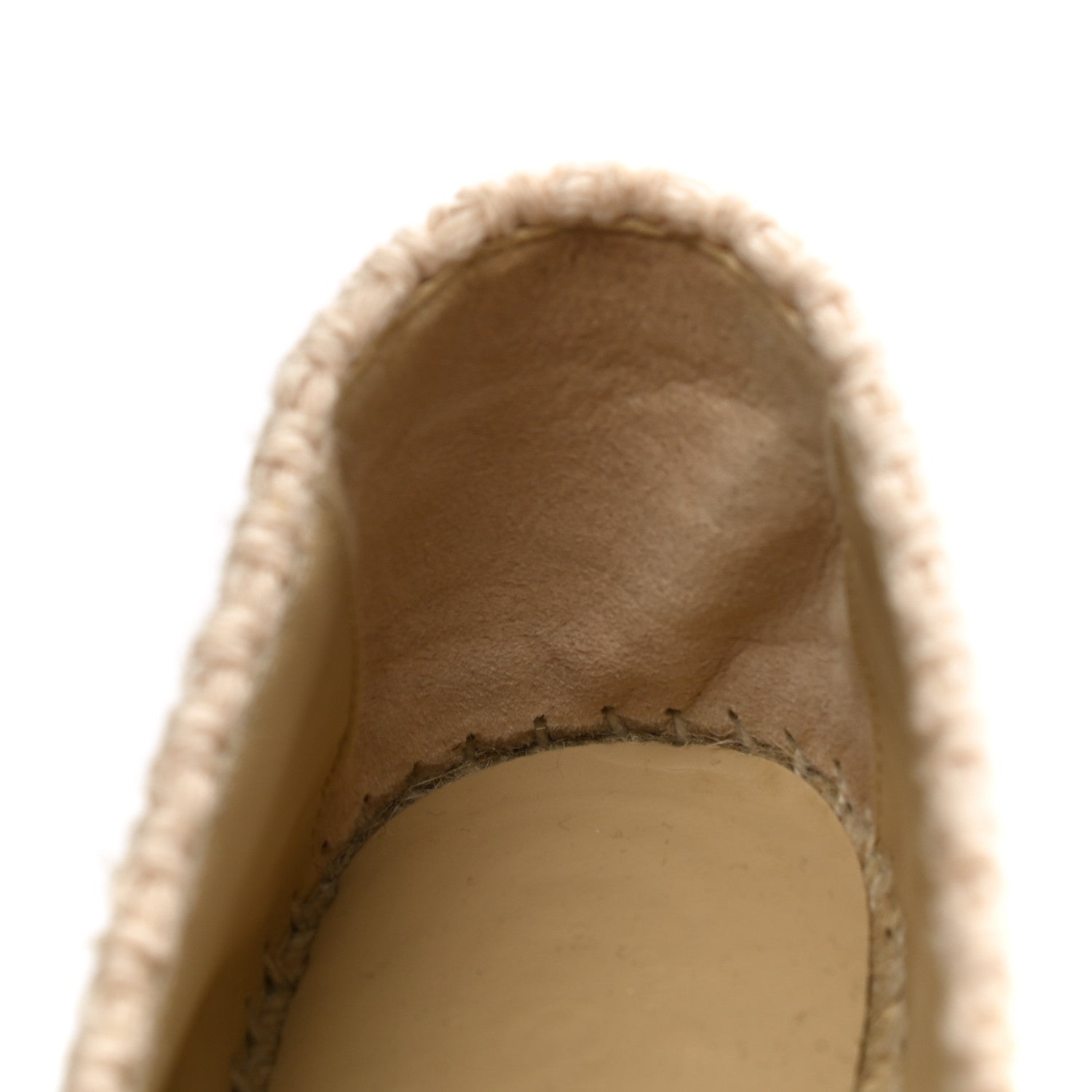 Chanel Knitted Wool Lambskin Chain CC Espadrilles 40 Beige Black 9 of 9