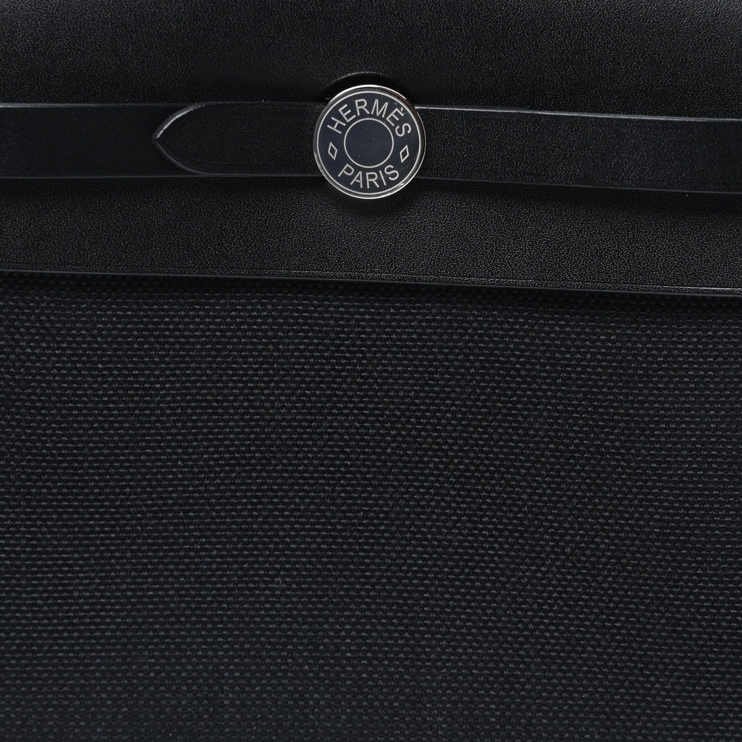 Hermes Military Toile Vache Hunter Herbag Zip Retourne 20 Black 7 of 10