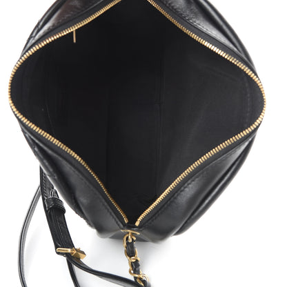 Chanel Lambskin Quilted Large Buckle Camera Case Bag Black 5 of 10