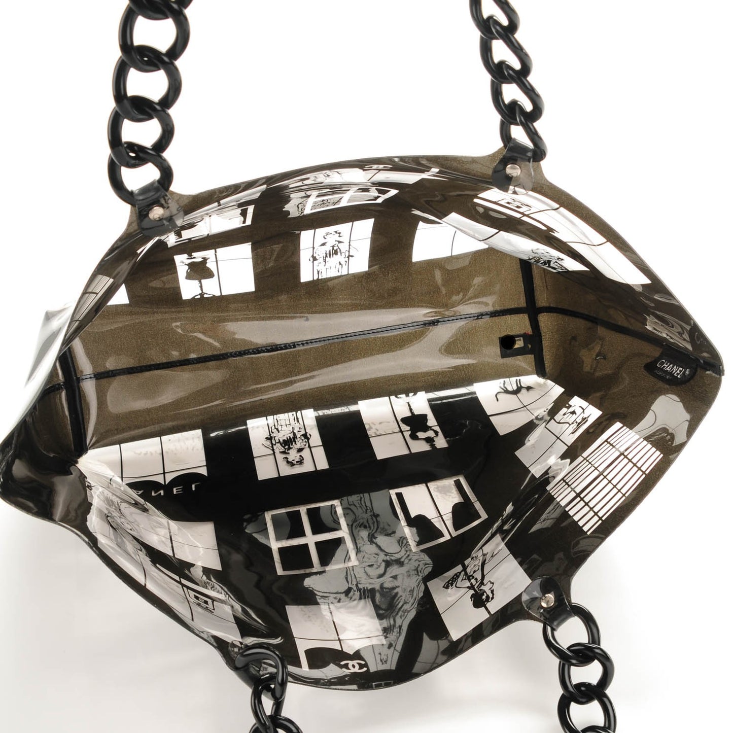 Vinyl Coco Window Tote Black