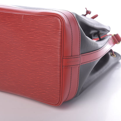 Louis Vuitton Epi Bi-Color Noe Castillan Red Black 8 of 14