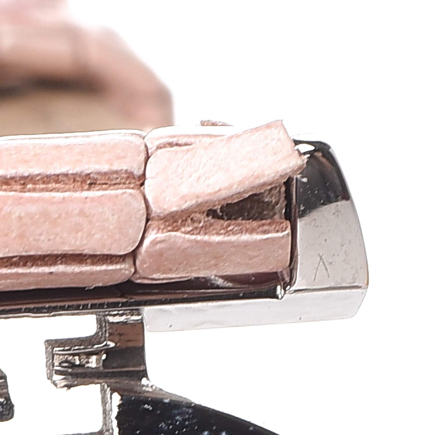 Fendi Stainless Steel Calfskin Diamond Pink Mother of Pearl 23mm Moda Quartz Watch 10 of 11