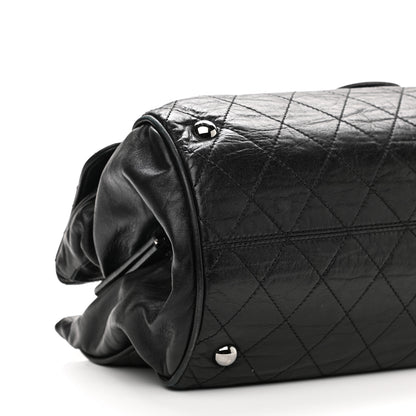 Chanel Lambskin Quilted Ritz Flap Bag Black 10 of 12