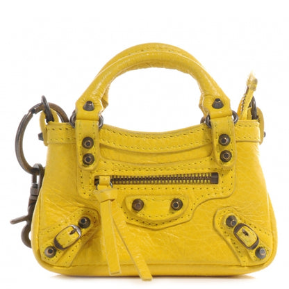 Balenciaga Agneau Mini First Bag Charm Moutarde 1 of 7