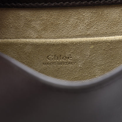 Chloe Calfskin Suede Small Nile Bracelet Bag Carbon Brown 8 of 8