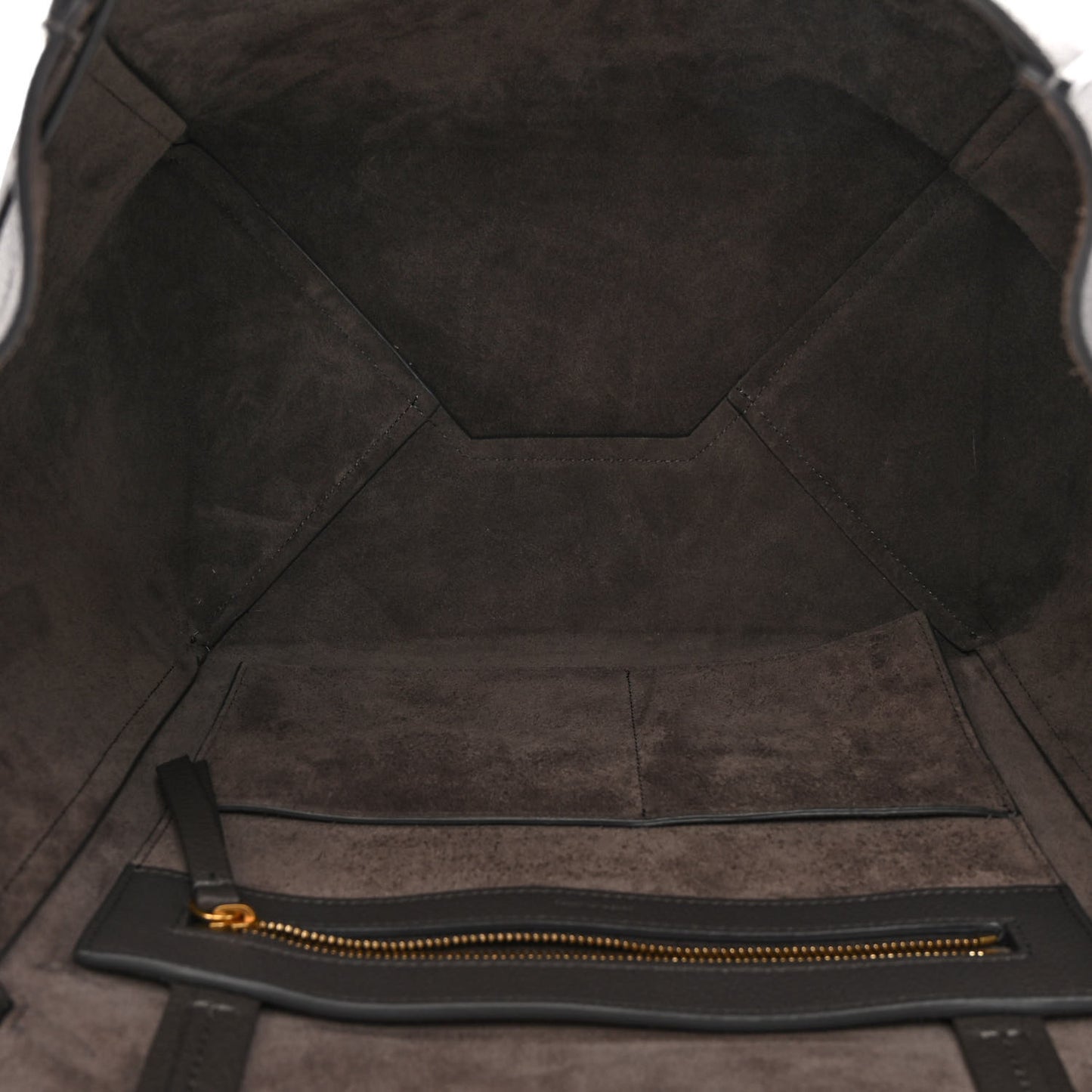 Soft Grained Calfskin Small Belt Cabas Phantom Grey