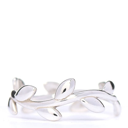 Tiffany Sterling Silver Paloma Picasso Narrow Olive Leaf Band Ring 49 5 3 of 5