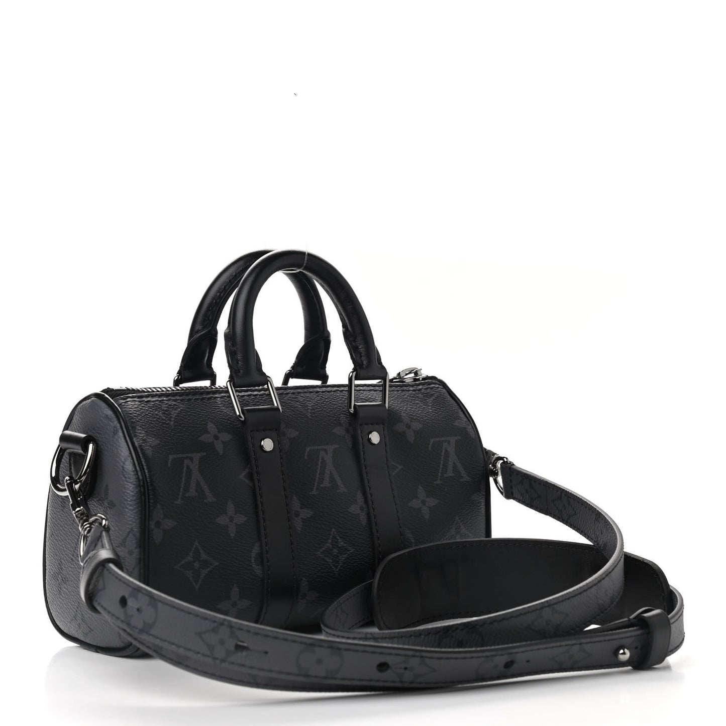 Reverse Monogram Eclipse Keepall XS Black