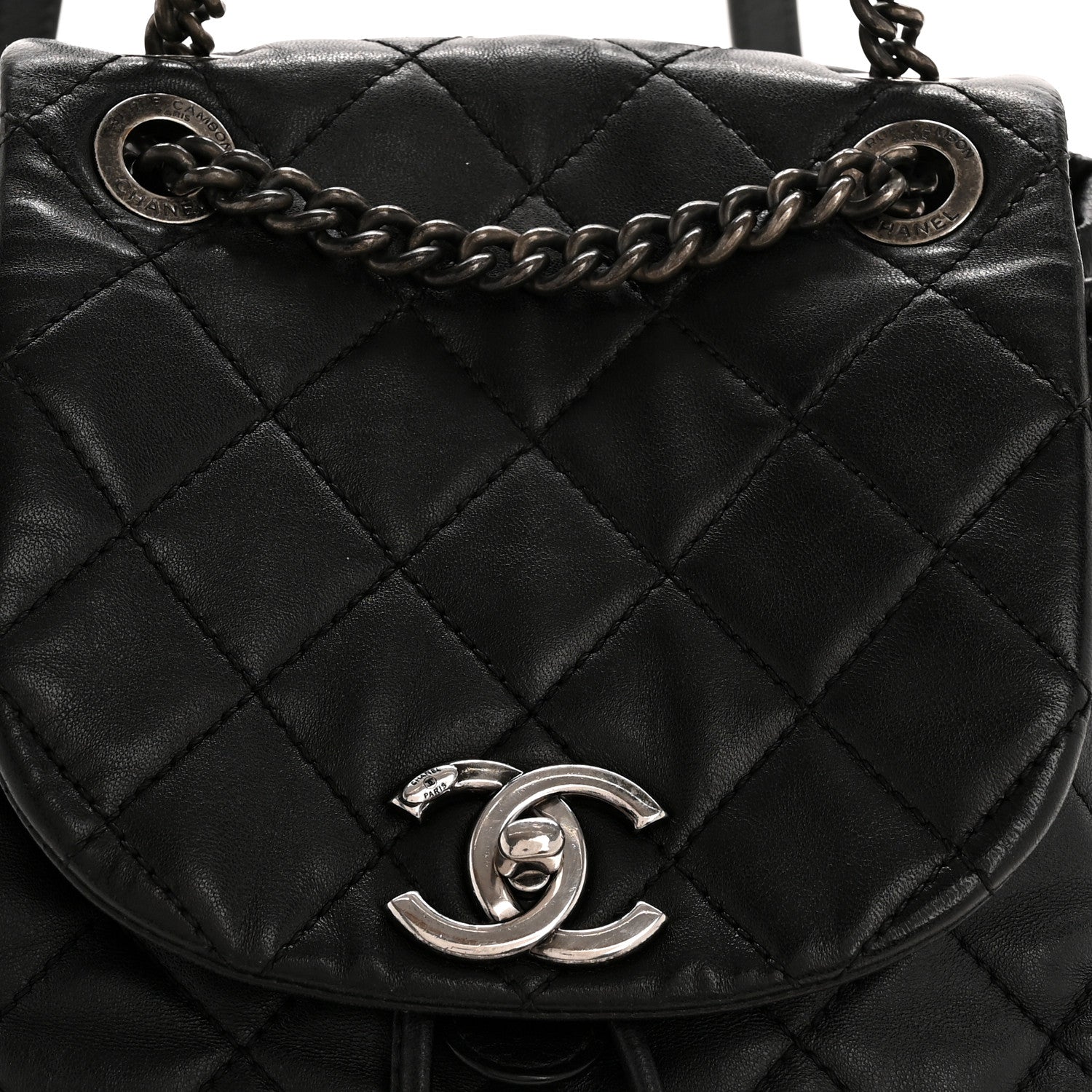 Chanel Lambskin Quilted Daily Supple Backpack Black 8 of 15