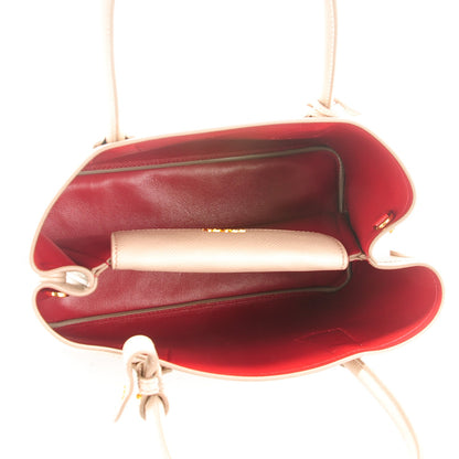 Prada Saffiano Cuir Small Double Bag Cammeo Fuoco 5 of 7
