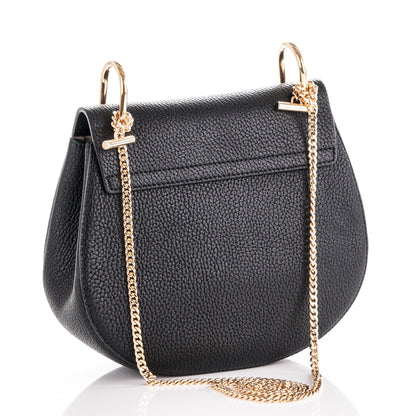 Chloe Grained Lambskin Drew Shoulder Bag Black 3 of 7