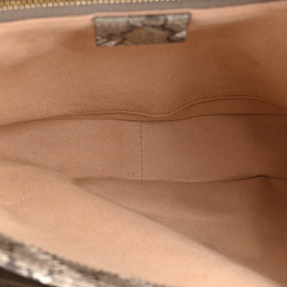 Gucci X BALENCIAGA GG Supreme Monogram Logo Print Horsebit 1955 Shoulder Bag Beige Ebony 6 of 10