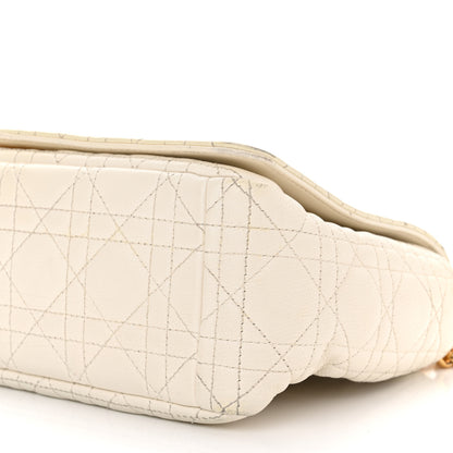 Christian Dior Grained Calfskin Cannage Large Caro Bag Latte 10 of 12