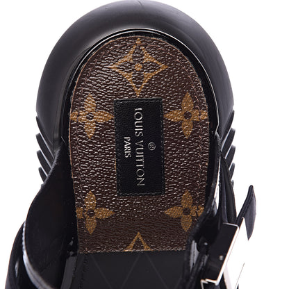 Louis Vuitton Patent Monogram Sandals 36 Black 9 of 13
