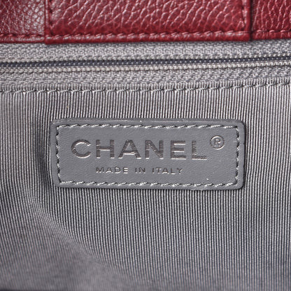 Chanel Calfskin Cerf Executive Shopper Tote Burgundy 7 of 12