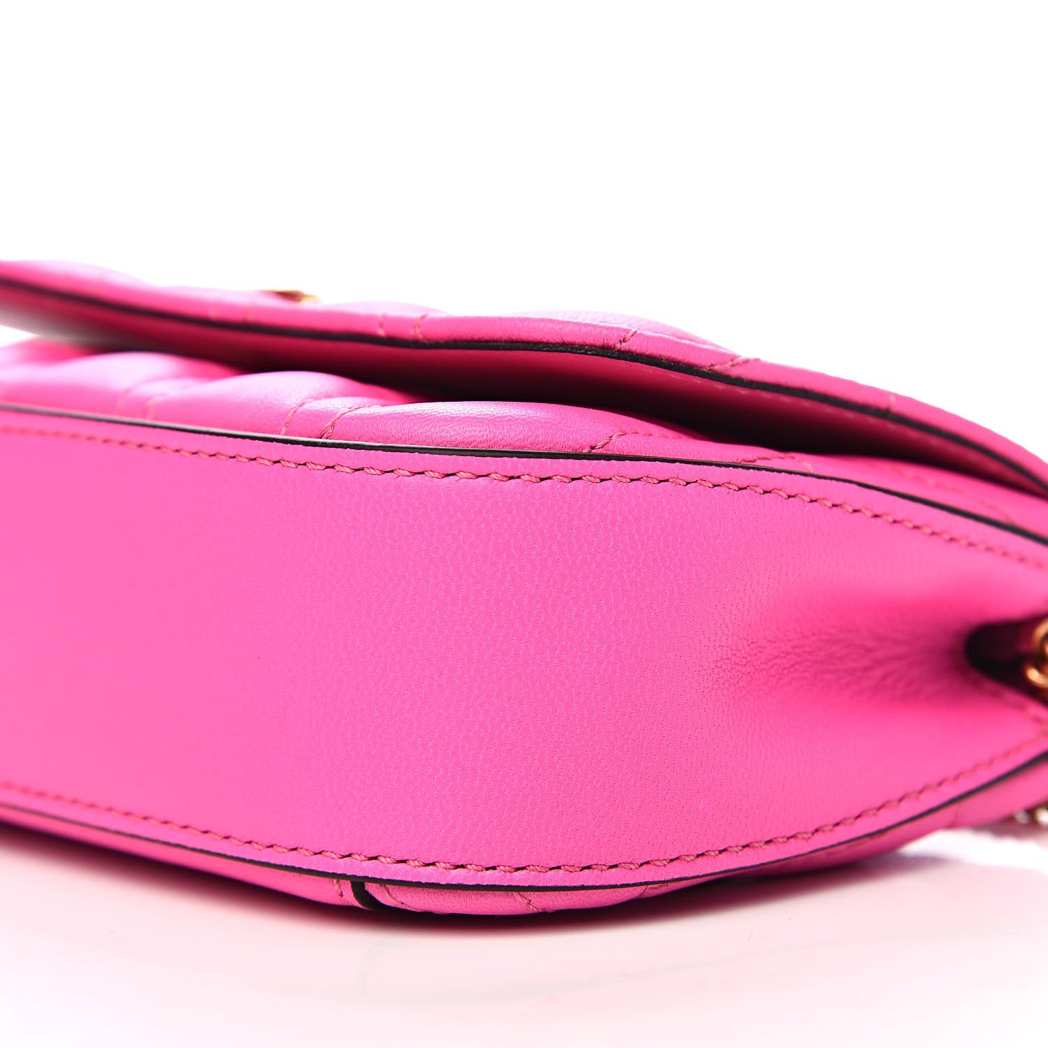 Versace Nappa Quilted Virtus Evening Bag Pink 8 of 9