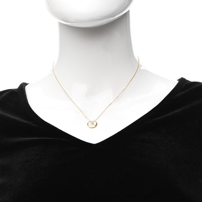 Cartier 18K Yellow Gold Diamond Mother of Pearl XS Amulette de Cartier Pendant Necklace 2 of 6
