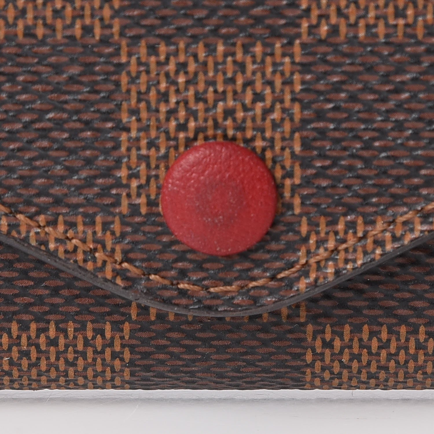 Louis Vuitton Damier Ebene Josephine Wallet Red 11 of 17