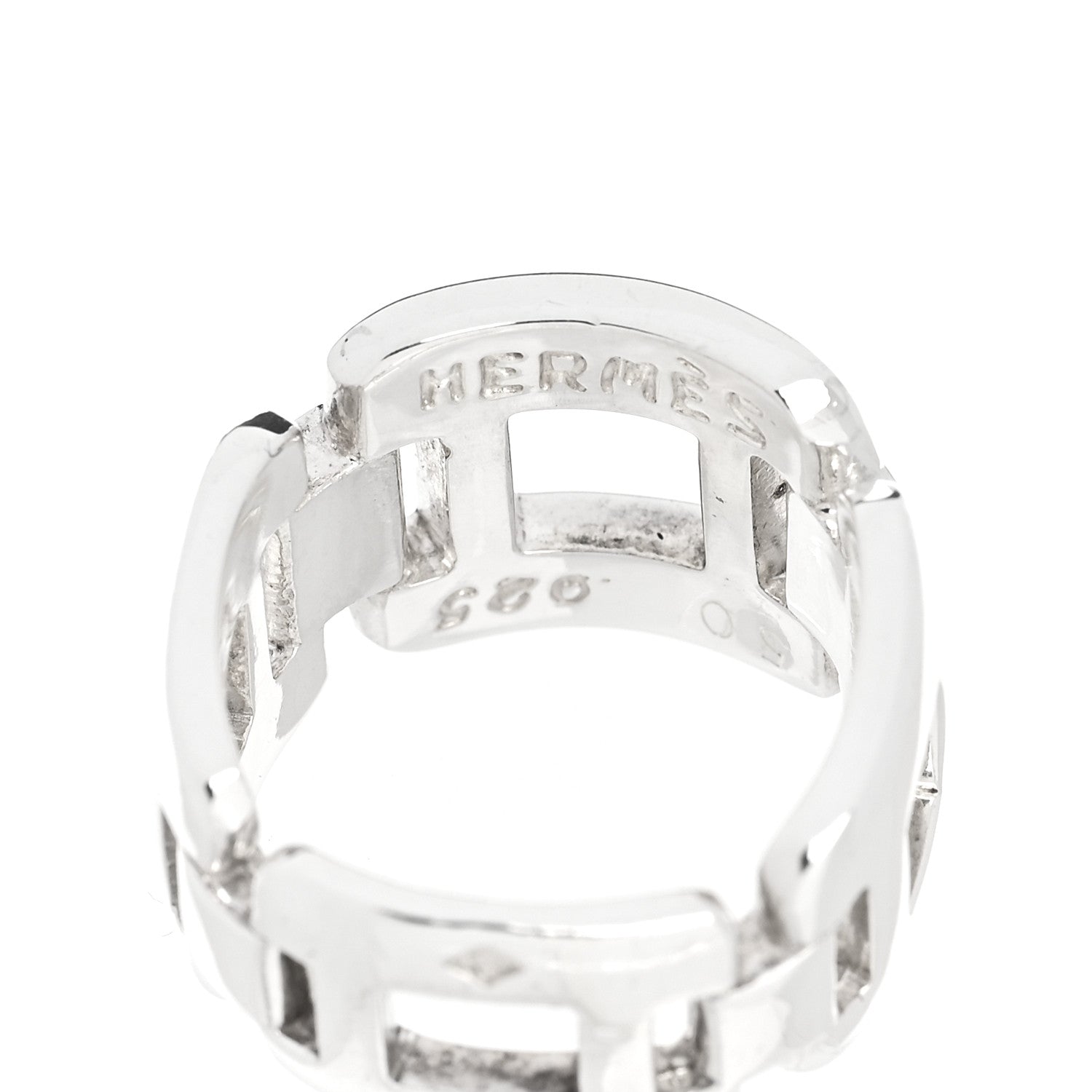 Hermes Sterling Silver Bague Hera Ring 50 5.25 4 of 7