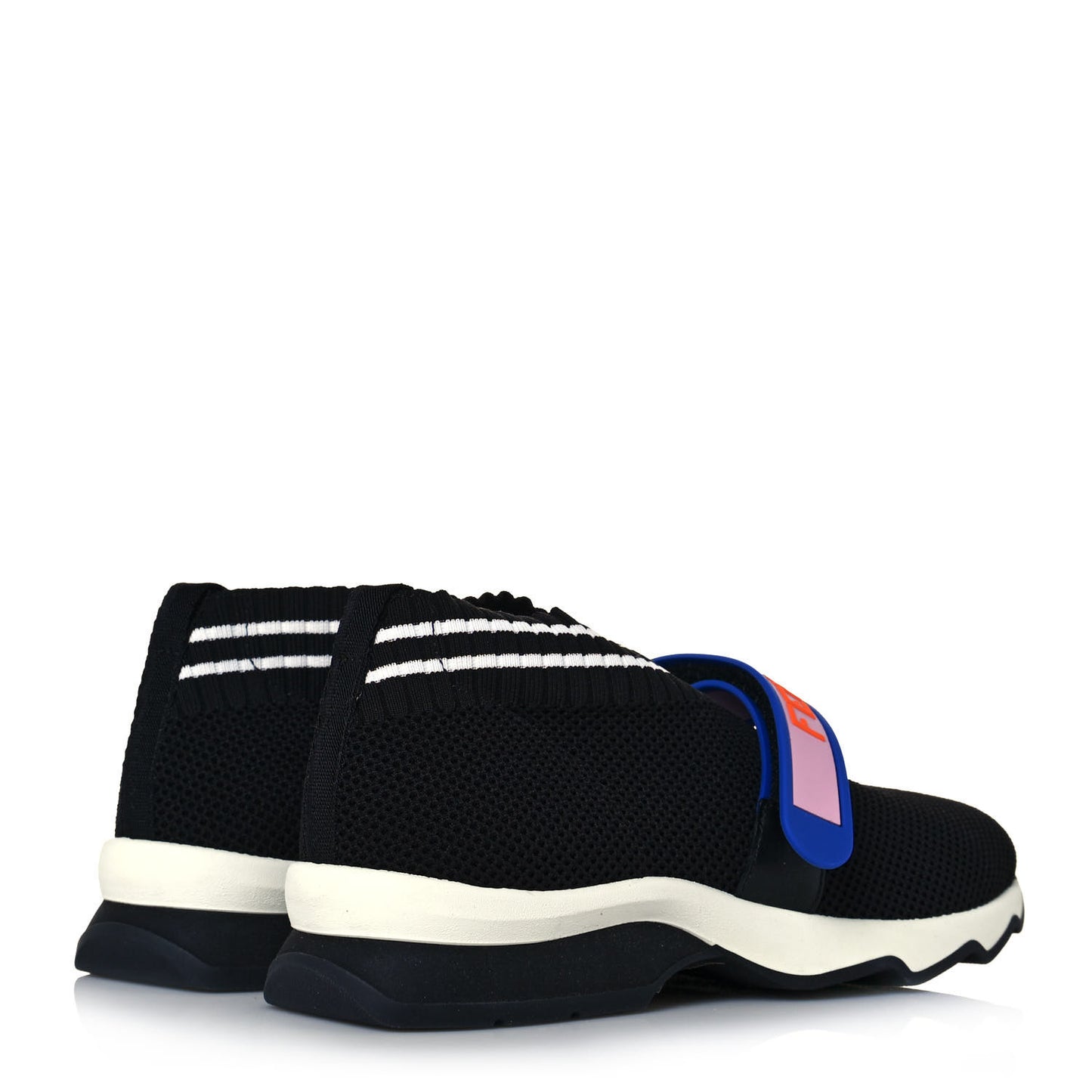 Stretch Yarn Stiff Band Rockoko Sneakers 38 Black