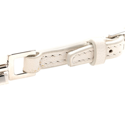 Gucci Calfskin Horsebit Slim Shoulder Bag White 12 of 13