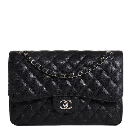 Chanel Caviar Quilted Jumbo Double Flap Black 1 of 7