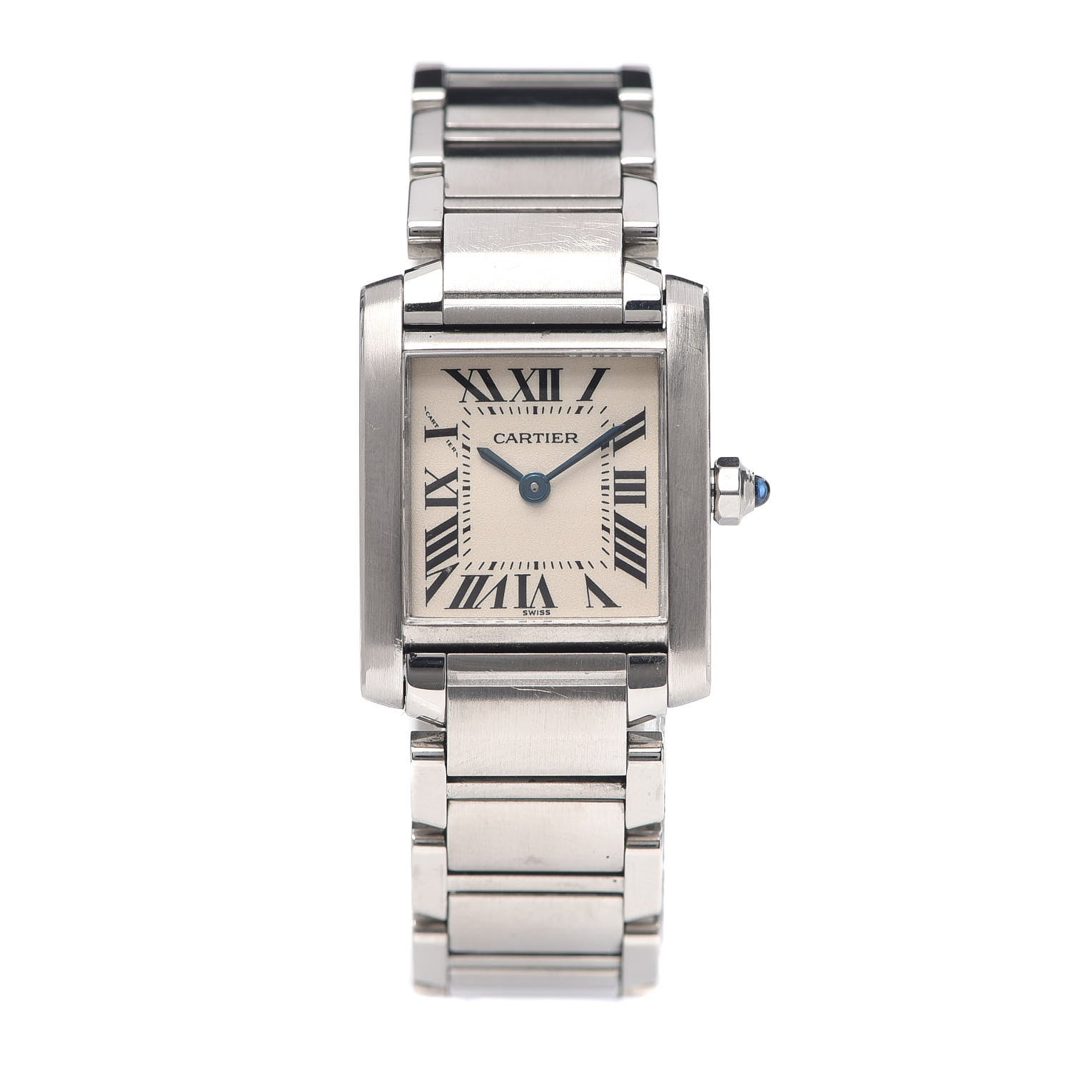 Cartier Stainless Steel 20mm Tank Francaise Quartz Watch 1 of 5