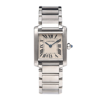 Cartier Stainless Steel 20mm Tank Francaise Quartz Watch 1 of 5