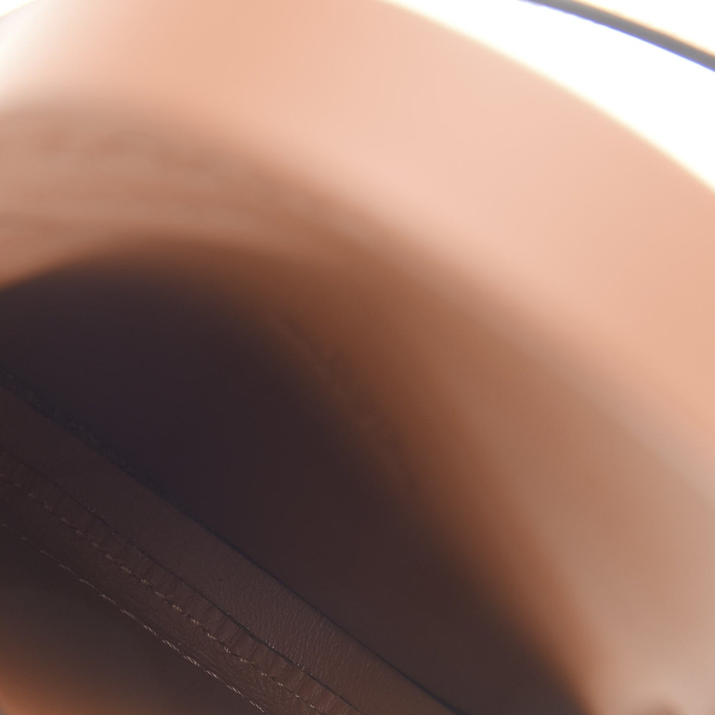 Soft Calfskin Mini Heel Pouch Tan