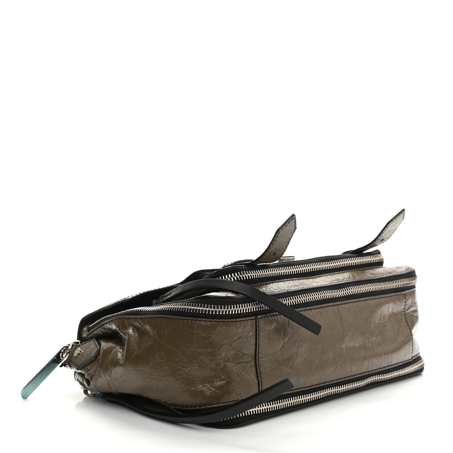 Proenza Schouler Calfskin Medium Contrast Stitching PS1 Satchel Bay Leaf 4 of 9