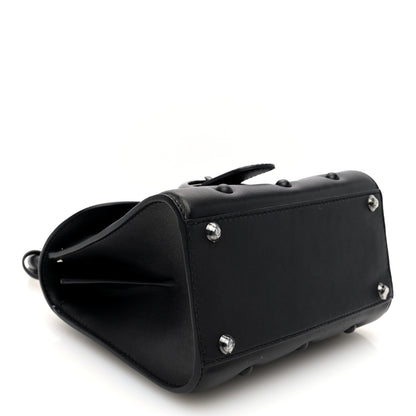 Delvaux Grained Rodeo Calfskin Quilted Mini Brillant Satchel Black 5 of 10