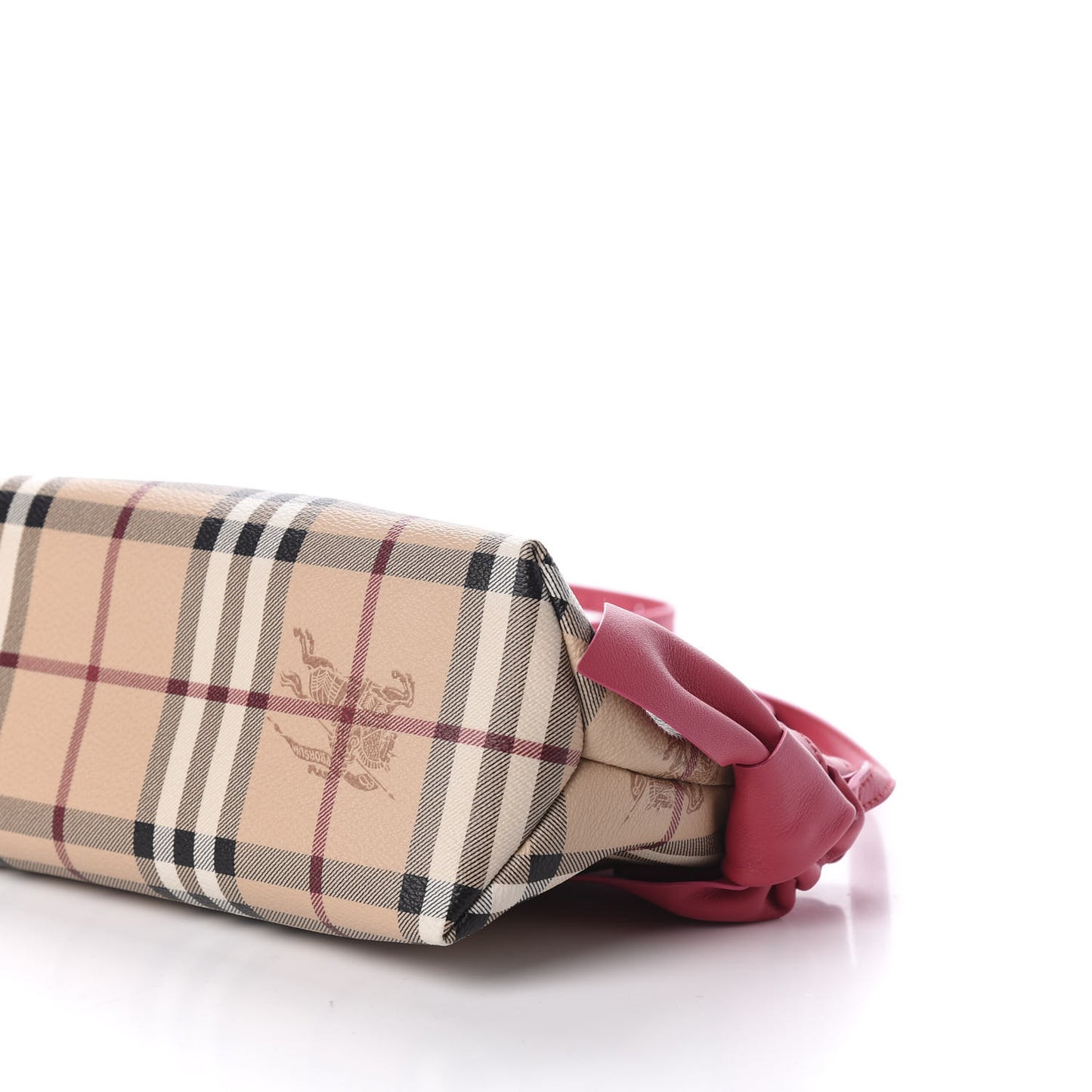 Haymarket Check Bow Tie Crossbody Bag Peony