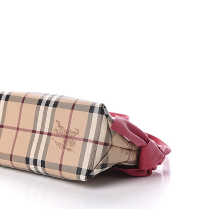 Burberry Haymarket Check Bow Tie Crossbody Bag Peony 7 of 10