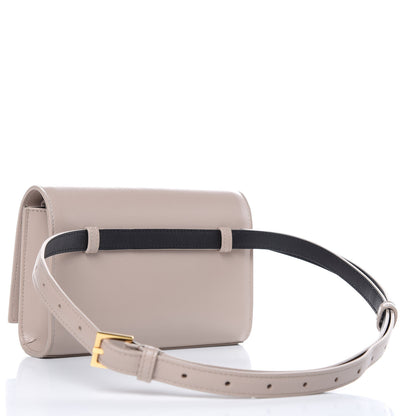Saint Laurent Smooth Calfskin Monogram Kate Belt Bag Natural 3 of 8